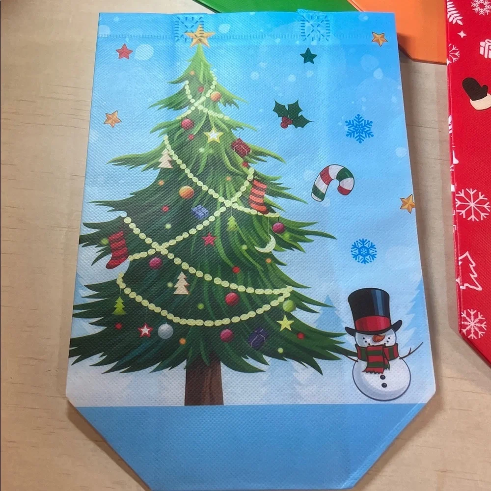 Festive Christmas Gift Bags Set 8 Total Small and Medium